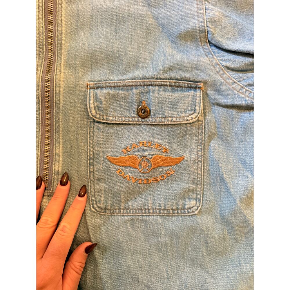 Vintage Women’s Harley Davidson Denim Jacket